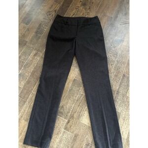 Express Women's Editor Dress Pants 6 Black Textured